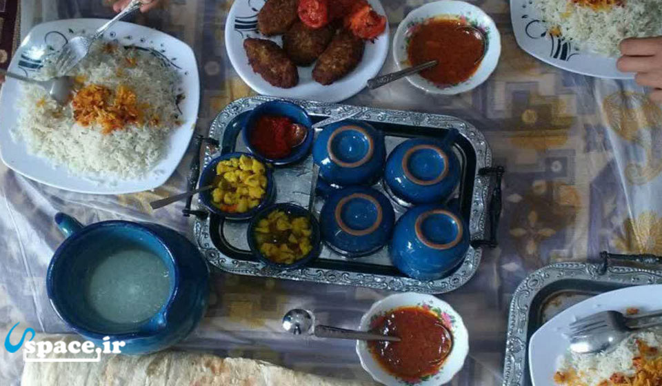غذای لذیذ اقامتگاه بوم گردی ایل عشایر - شاهرود - سمنان - روستای رضا آباد